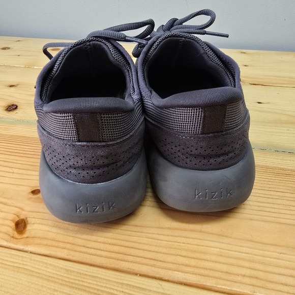 Kizik Madrid Eco-Knit Hands Free Shoes Womens 7 Wide Gray Sneakers Mens 5.5 - Picture 3 of 10